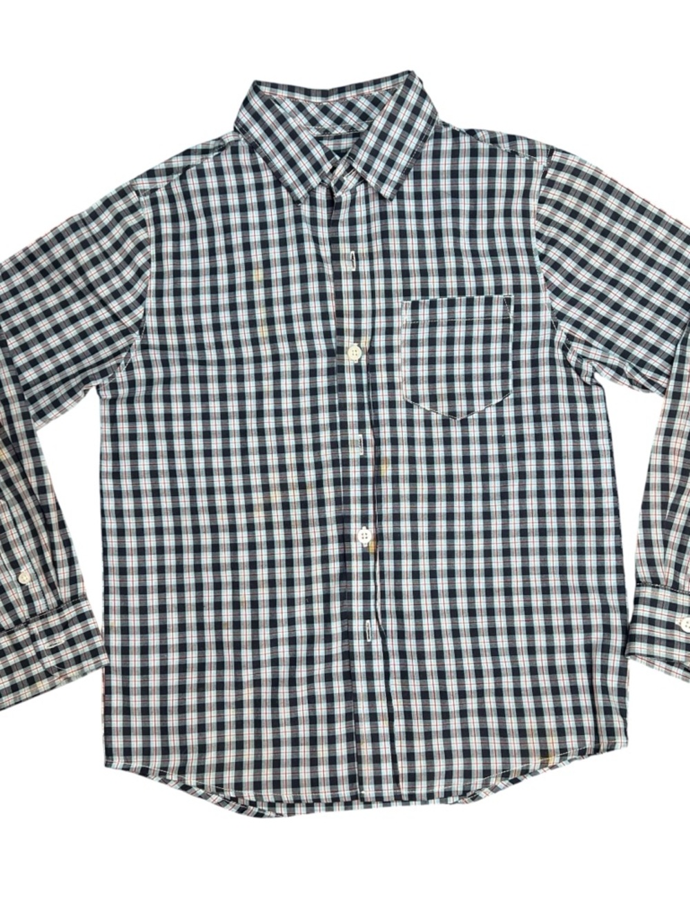 Boys Plaid Button-Up Shirt